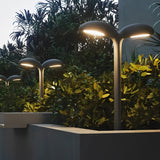 Modern Grass Inspired Outdoor Pathway Light Black Aluminum LED Garden Landscape Lighting