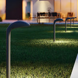 Modern Grass Inspired Outdoor Pathway Light Black Aluminum LED Garden Landscape Lighting