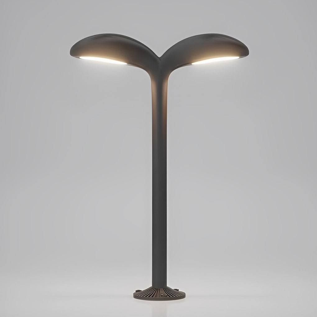 Modern Grass Inspired Outdoor Pathway Light Black Aluminum LED Garden Landscape Lighting