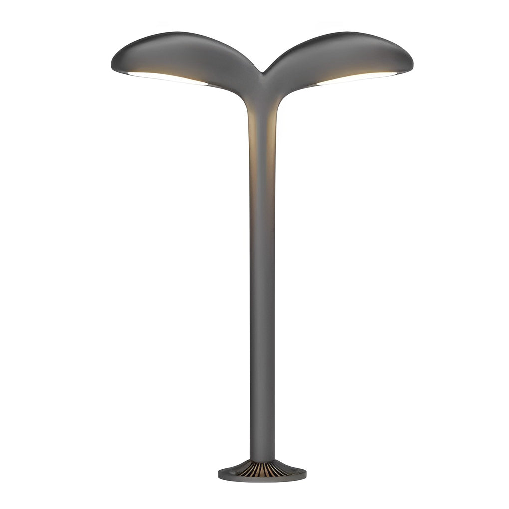 Modern Grass Inspired Outdoor Pathway Light Black Aluminum LED Garden Landscape Lighting
