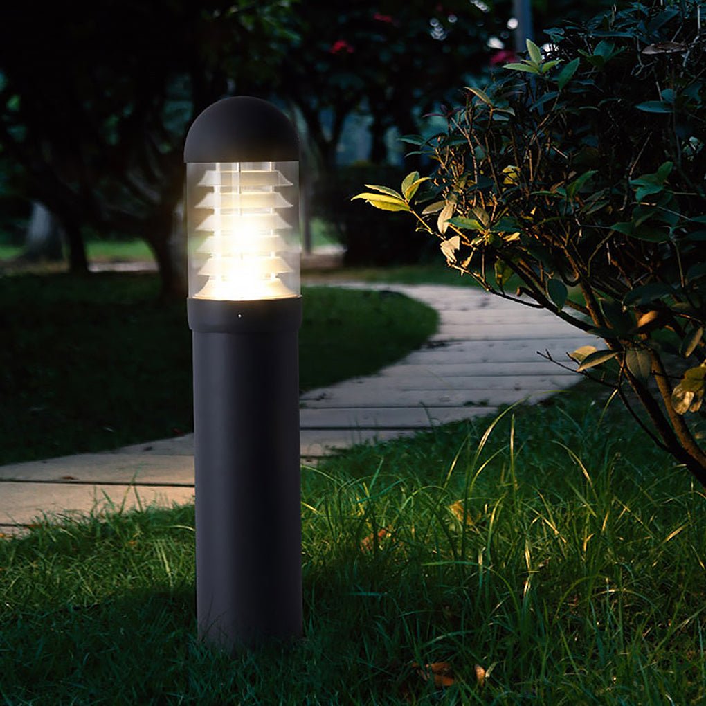 Modern Gray Aluminum Outdoor Landscape Path Lamp Waterproof Villa Garden Decorative Light