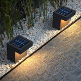 Modern Gray LED Outdoor Path Light Waterproof Landscape Garden Bollard Post Lamp for Yard