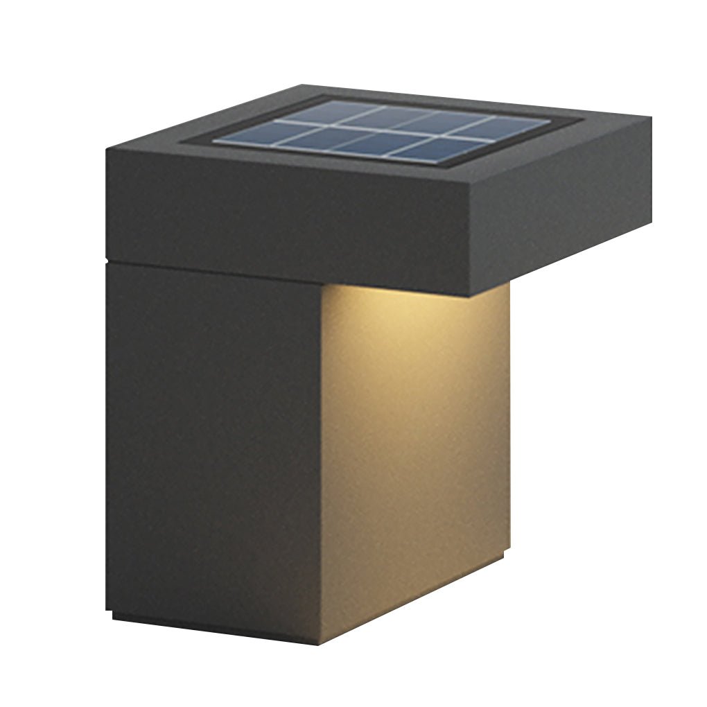 Modern Gray LED Outdoor Path Light Waterproof Landscape Garden Bollard Post Lamp for Yard