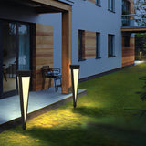 Modern Gray Solar LED Lawn Lamp Waterproof IP54 Garden Landscape Bollard Light