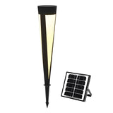 Modern Gray Solar LED Lawn Lamp Waterproof IP54 Garden Landscape Bollard Light