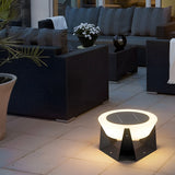 Modern Gray Solar LED Outdoor Post Light Waterproof Stainless Steel Pillar Lamp
