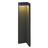 Modern Gray Solar Powered LED Outdoor Post Lights Waterproof Landscape Pathway Lighting for Gardens