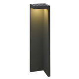 Modern Gray Solar Powered LED Outdoor Post Lights Waterproof Landscape Pathway Lighting for Gardens
