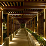 Modern Grey Aluminum LED Up and Down Beam Wall Light Outdoor Waterproof Sconce