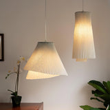 modern-grey-stainless-steel-pleated-mesh-pendant-light-with-integrated-led