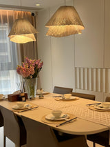 modern-grey-stainless-steel-pleated-mesh-pendant-light-with-integrated-led