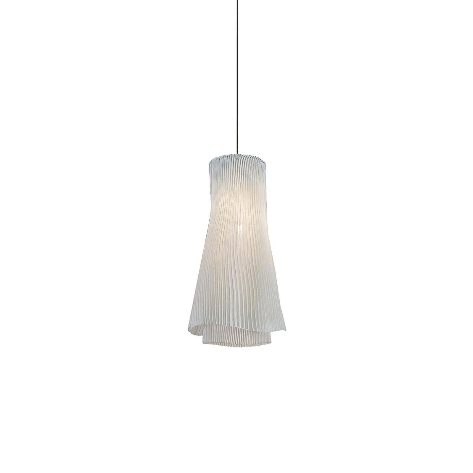 modern-grey-stainless-steel-pleated-mesh-pendant-light-with-integrated-led