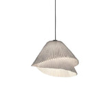 modern-grey-stainless-steel-pleated-mesh-pendant-light-with-integrated-led