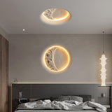 Modern Gypsum Moon Texture LED Wall Sconce for Artistic Interior Decor