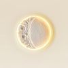 Modern Gypsum Moon Texture LED Wall Sconce for Artistic Interior Decor