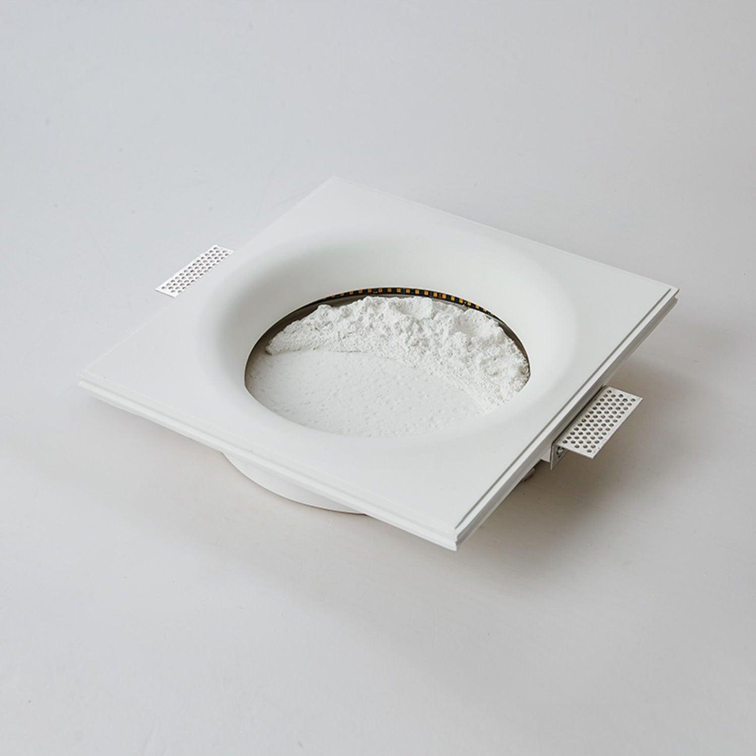 Modern Gypsum Moon Texture LED Wall Sconce for Artistic Interior Decor