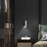 Modern H65 Copper Cylindrical Mini Pendant Light for Dining Room and Kitchen Island