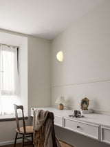 Modern Halbkugel Glass Half Sphere Wall Sconce and Ceiling Lamp in Chrome Finish