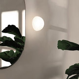 Modern Halbkugel Glass Half Sphere Wall Sconce and Ceiling Lamp in Chrome Finish