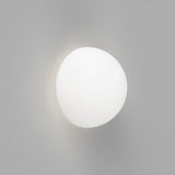 Modern Halbkugel Glass Half Sphere Wall Sconce and Ceiling Lamp in Chrome Finish