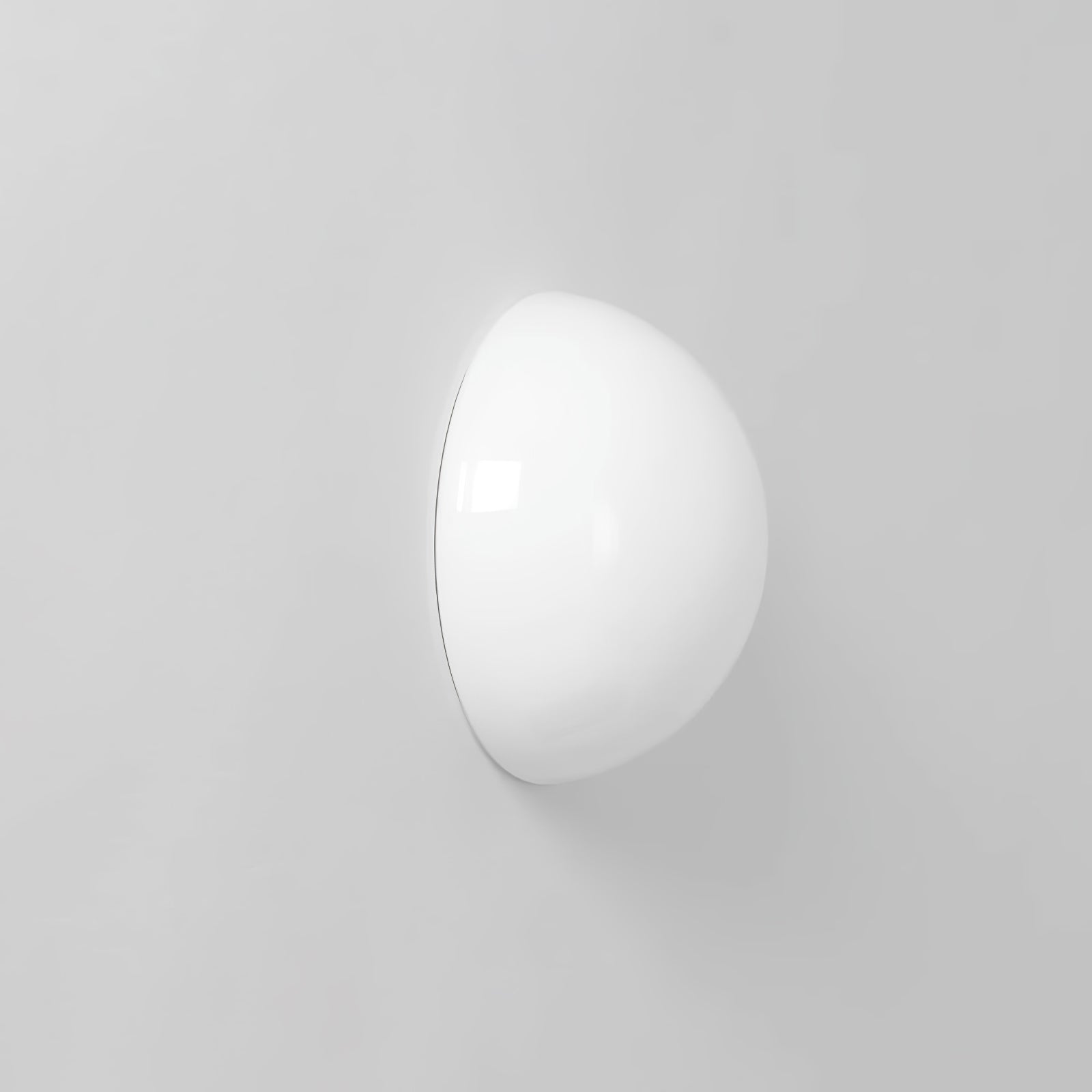 Modern Halbkugel Glass Half Sphere Wall Sconce and Ceiling Lamp in Chrome Finish