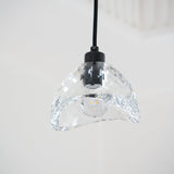 Modern Half Circle Glass Droplight Copper Pendant Lamp for Dining and Living Room