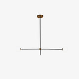 Modern Hand Blown Glass Globe Chandelier with Brass Rods Nordic Multi Head Ceiling Light
