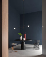 Modern Hand Blown Glass Globe Chandelier with Brass Rods Nordic Multi Head Ceiling Light