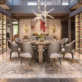 Modern Hand Blown Glass Linear Pendant Light with Champagne Gold Finish LED Droplight