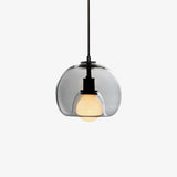 Modern Handblown Glass Globe Pendant Light for Kitchen and Dining Room