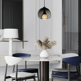 Modern Handblown Glass Globe Pendant Light for Kitchen and Dining Room