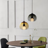 Modern Handblown Glass Globe Pendant Light for Kitchen and Dining Room