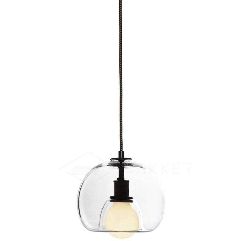Modern Handblown Glass Globe Pendant Light for Kitchen and Dining Room