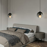 Modern Handblown Glass Globe Pendant Light for Kitchen and Dining Room