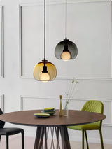 Modern Handblown Glass Globe Pendant Light for Kitchen and Dining Room