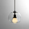 Modern Handblown Glass Globe Pendant Light for Kitchen and Dining Room