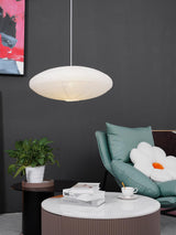 Modern Handcrafted Washi Rice Paper Pendant Light 15A Organic Mulberry Paper Ceiling Hanging Lamp