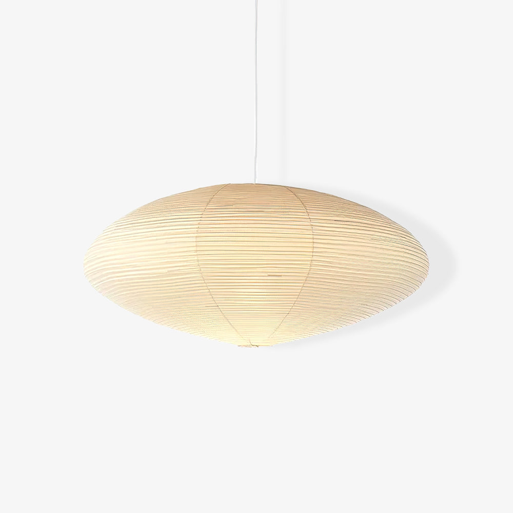 Modern Handcrafted Washi Rice Paper Pendant Light 15A Organic Mulberry Paper Ceiling Hanging Lamp