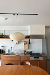 Modern Handcrafted Washi Rice Paper Pendant Light 15A Organic Mulberry Paper Ceiling Hanging Lamp