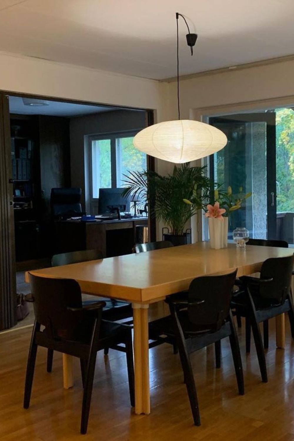 Modern Handcrafted Washi Rice Paper Pendant Light 15A Organic Mulberry Paper Ceiling Hanging Lamp