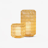 Modern Handcrafted Woven Rattan Outdoor Garden Lamp Waterproof LED Landscape Lighting