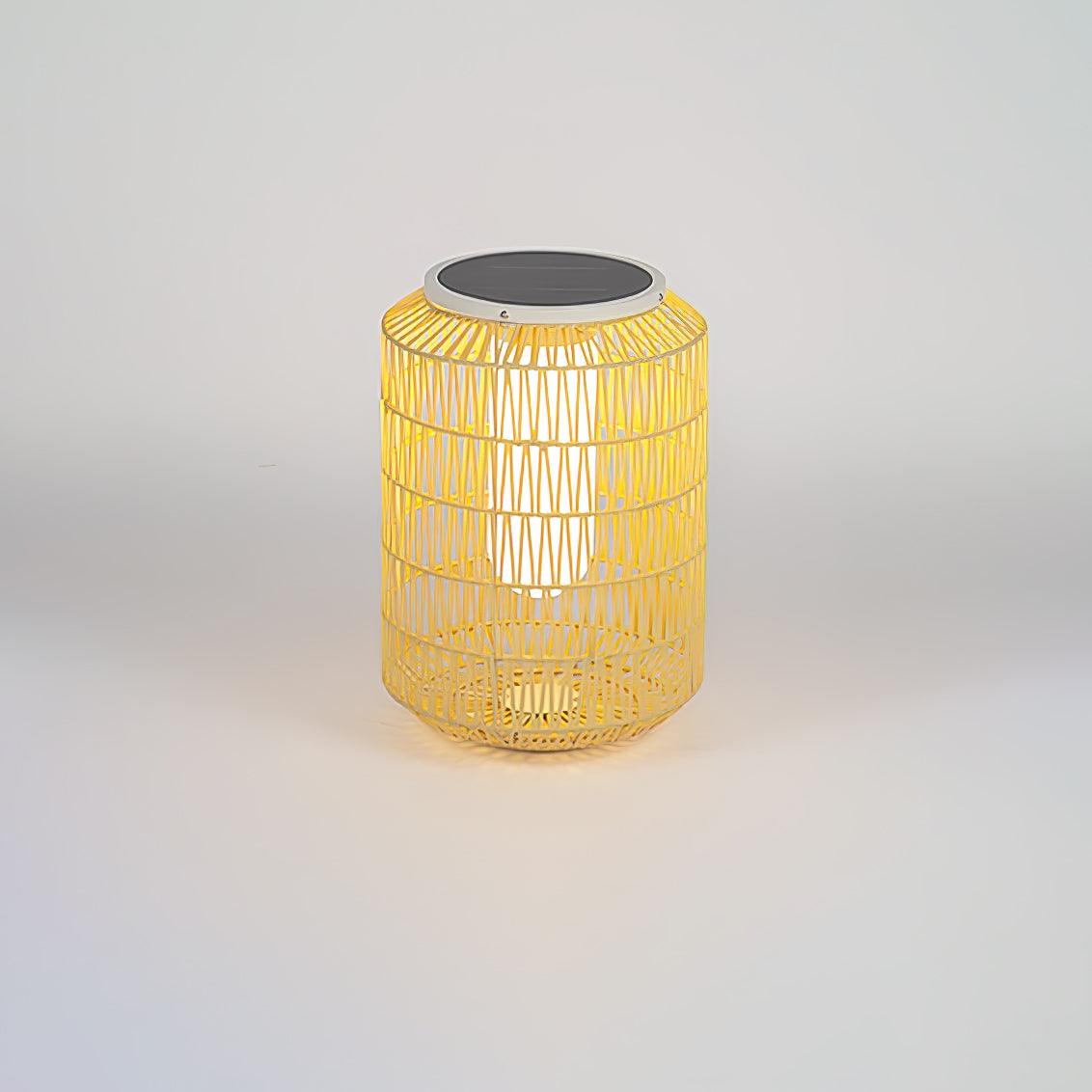 Modern Handcrafted Woven Rattan Outdoor Garden Lamp Waterproof LED Landscape Lighting