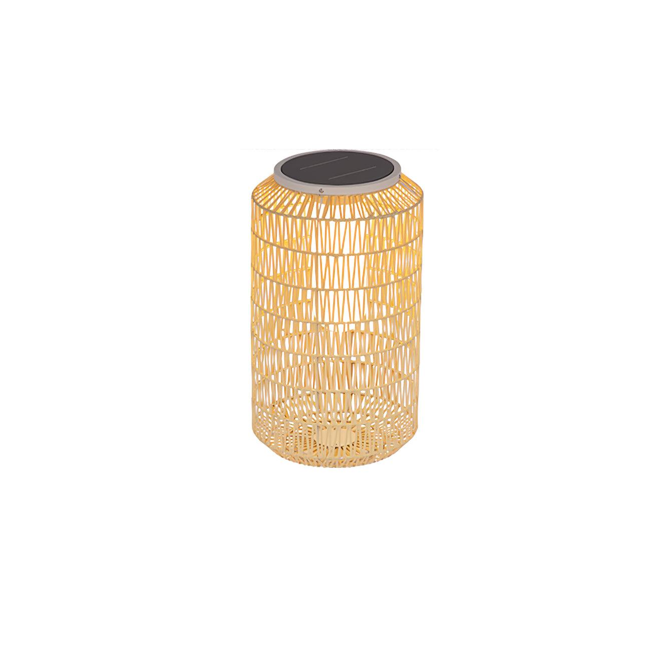 Modern Handcrafted Woven Rattan Outdoor Garden Lamp Waterproof LED Landscape Lighting