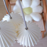 Modern Handmade Bone China Ribbed Ceramic Pendant Light for Dining Room and Living Room Decor
