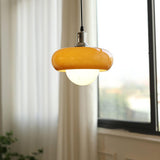 Modern Harvey Glass Globe Pendant Light with Chrome Finish and Plexiglass Shade