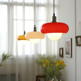 Modern Harvey Glass Globe Pendant Light with Chrome Finish and Plexiglass Shade