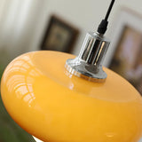 Modern Harvey Glass Globe Pendant Light with Chrome Finish and Plexiglass Shade