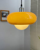Modern Harvey Glass Globe Pendant Light with Chrome Finish and Plexiglass Shade