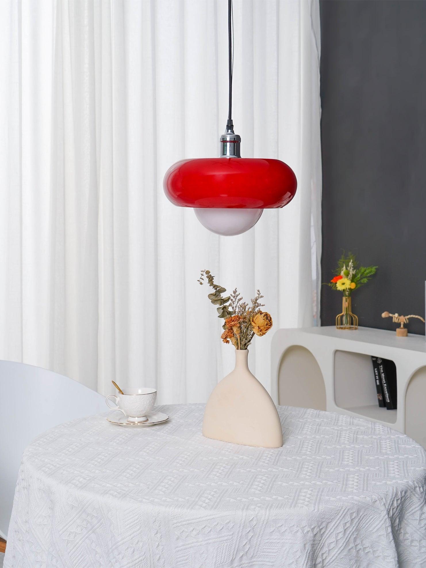 Modern Harvey Glass Globe Pendant Light with Chrome Finish and Plexiglass Shade