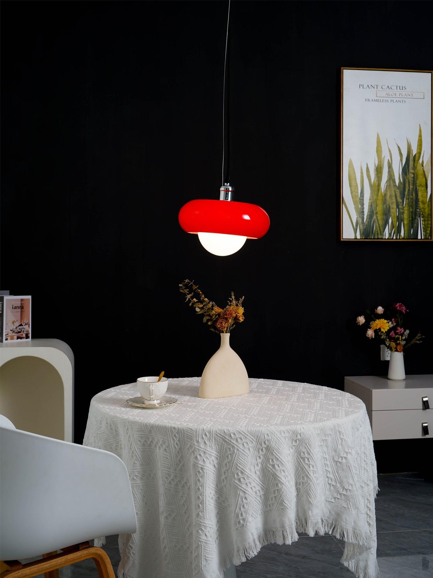 Modern Harvey Glass Globe Pendant Light with Chrome Finish and Plexiglass Shade